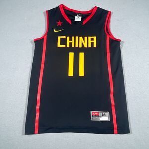 CHINA National‎ Team Jersey Medium YI J. L. #11 Nike Black Alternate 2008-2010